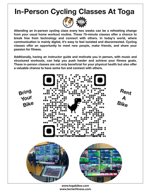 In-person cycling classes at Toga